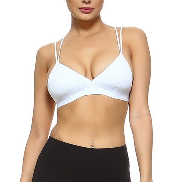 Yelete Other - Deep V neck seamless silky bra Criss cross